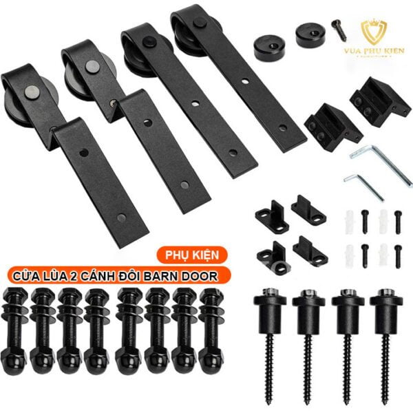 Phụ kiện Cửa Lùa 2 Cánh Đôi Barn Door